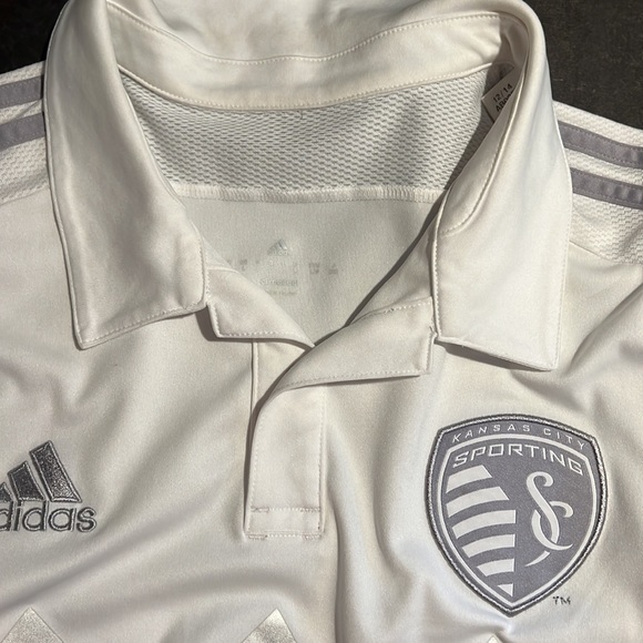 Adidas Sporting KC replica jersey white size Large - Picture 3 of 4